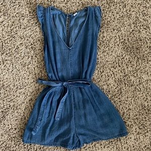 Chambray Romper